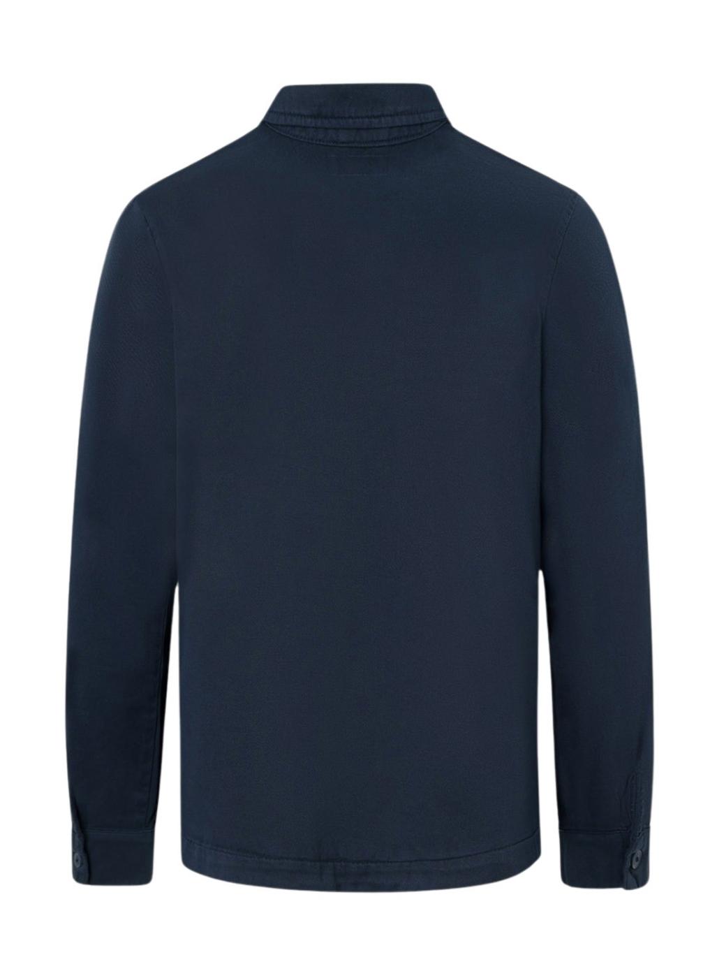 Sobrecamisa Silbon parches azul marino para hombre