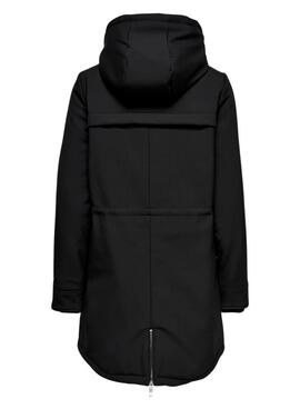Parka Only Masstrich negro para mujer