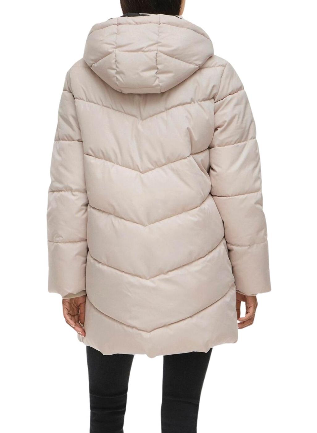 Abrigo acolchado Vila Milja beige para mujer
