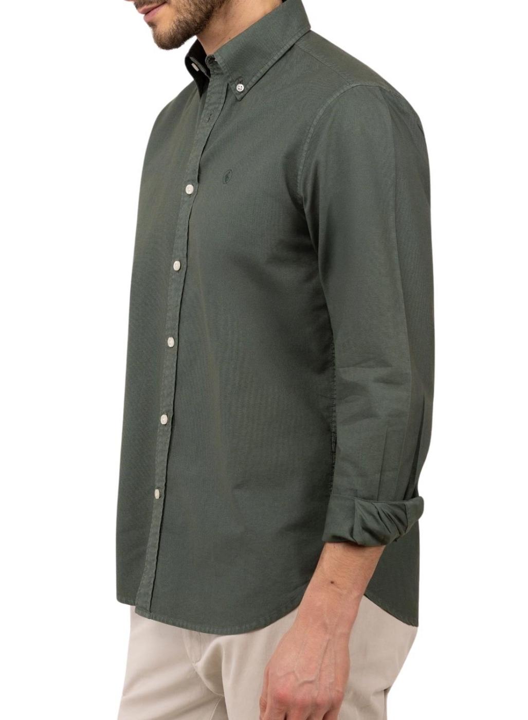 Camisa El Ganso Dyed verde para hombre