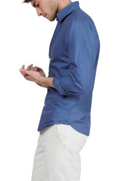 Camisa El Ganso Dyed azul para hombre