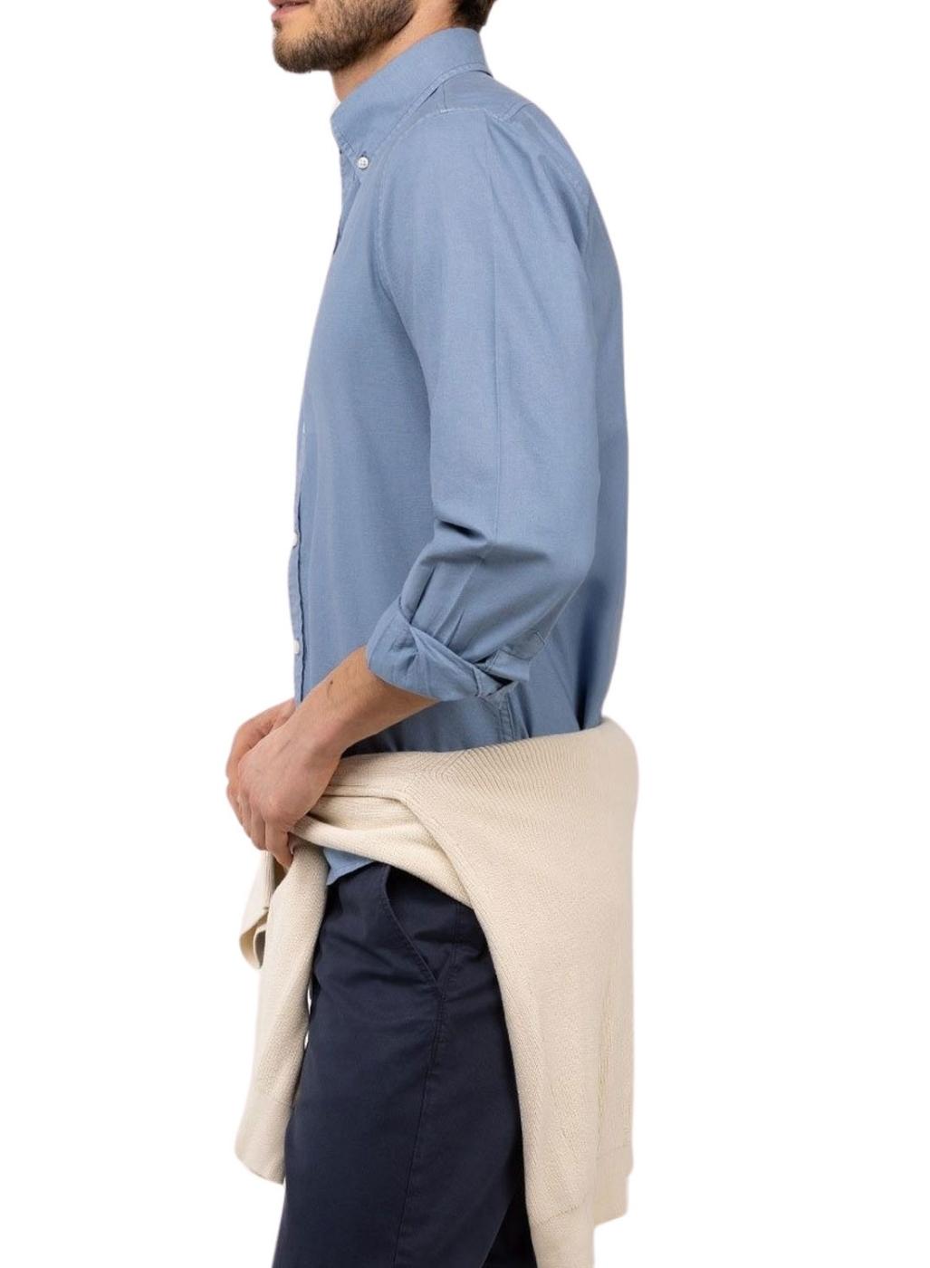 Camisa El Ganso Dyed azul claro para hombre
