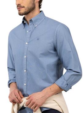 Camisa El Ganso Dyed azul claro para hombre

