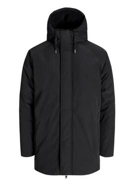 Parka Jack and Jones Wood negro para hombre