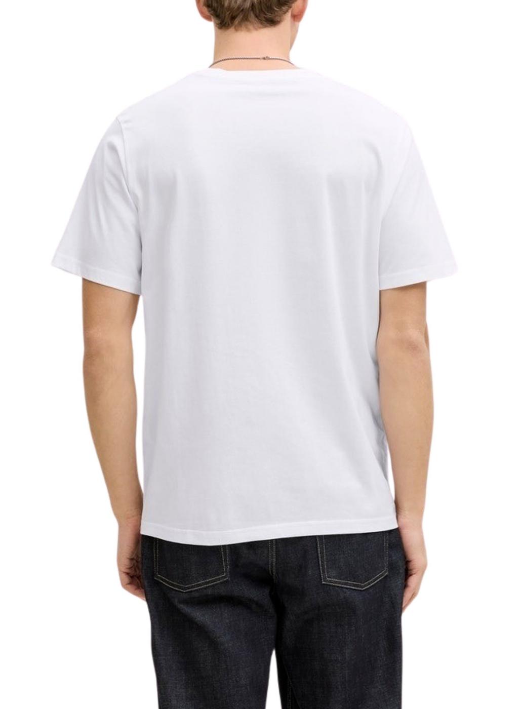 Camiseta Jack and Jones Frank blanco para hombre