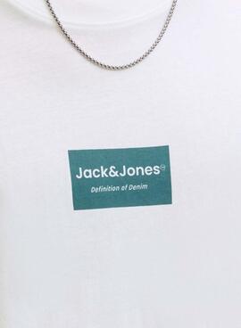 Camiseta Jack and Jones Frank blanco para hombre