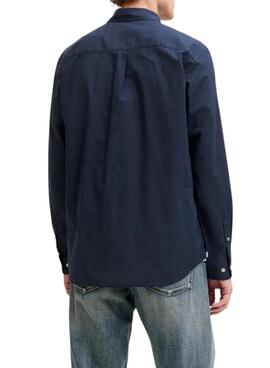 Camisa Jack and Jones Henry azul marino para hombre