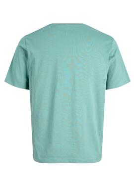 Camiseta Jack and Jones Corp azul turquesa para hombre