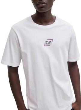 Camiseta Jack and Jones Corp blanco para hombre