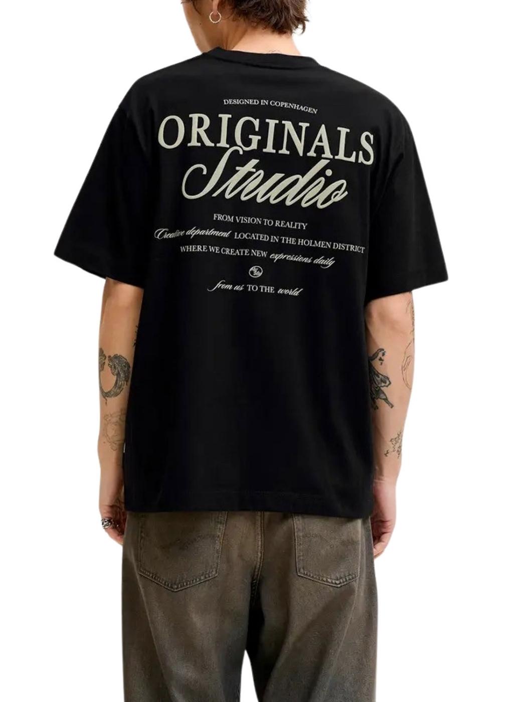 Camiseta Jack and Jones Norrebro negro para hombre