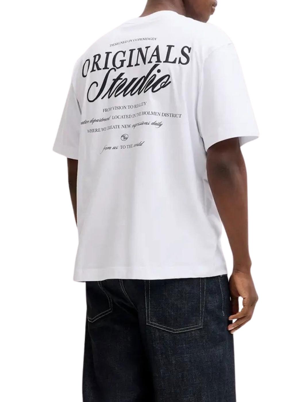 Camiseta Jack and Jones Norrebro blanco para hombre