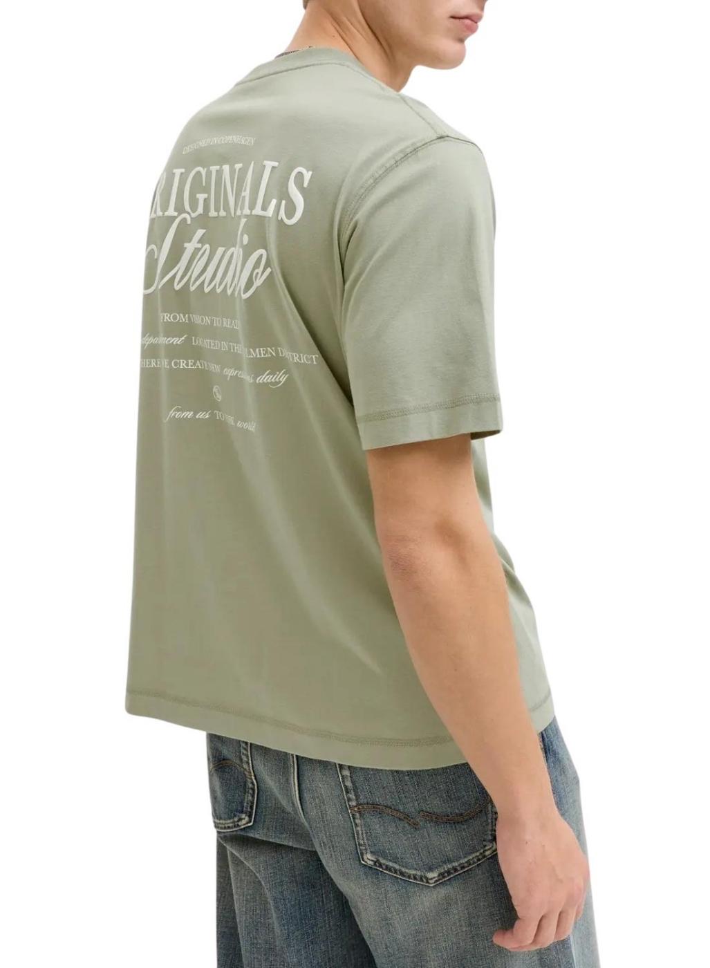 Camiseta Jack and Jones Norrebro verde para hombre