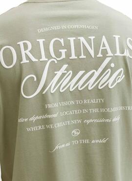 Camiseta Jack and Jones Norrebro verde para hombre