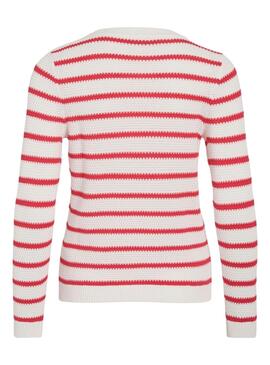 Jersey Vila Vidalo blanco y rojo para mujer