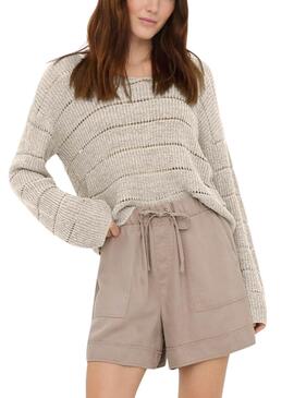 Jersey Only Pamela beige para mujer