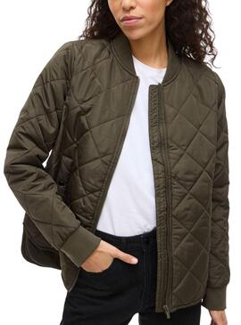 Cazadora bomber Vila Vitate verde para mujer