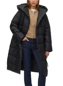 Abrigo acolchado Vila Miriam negro para mujer