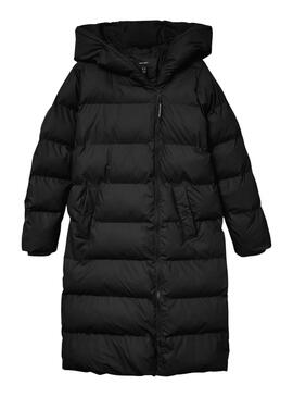 Abrigo acolchado Vila Miriam negro para mujer