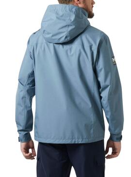 Cazadora Helly Hansen Crew Midlayer azul con capucha 
