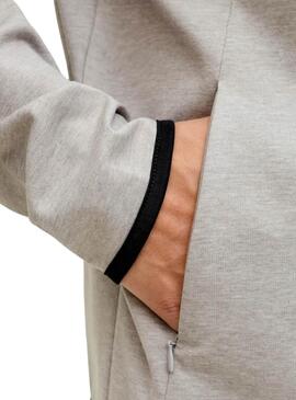 Sudadera Jack and Jones Base gris para hombre