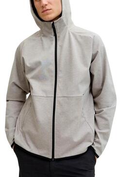 Sudadera Jack and Jones Base gris para hombre