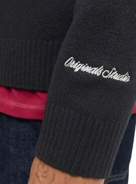 Jersey Jack and Jones Norrebro negro para hombre