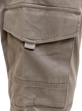 Pantalón Jack and Jones Paul cargo beige para hombre