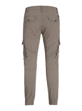 Pantalón Jack and Jones Paul cargo beige para hombre
