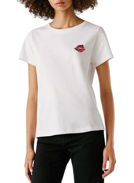 Camiseta Pepe Jeans Brule blanco para mujer