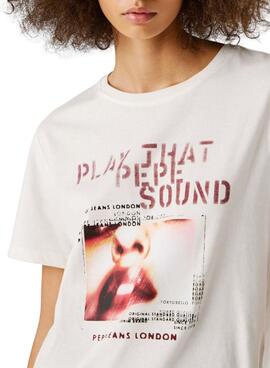 Camiseta Pepe Jeans Brina blanco para mujer
