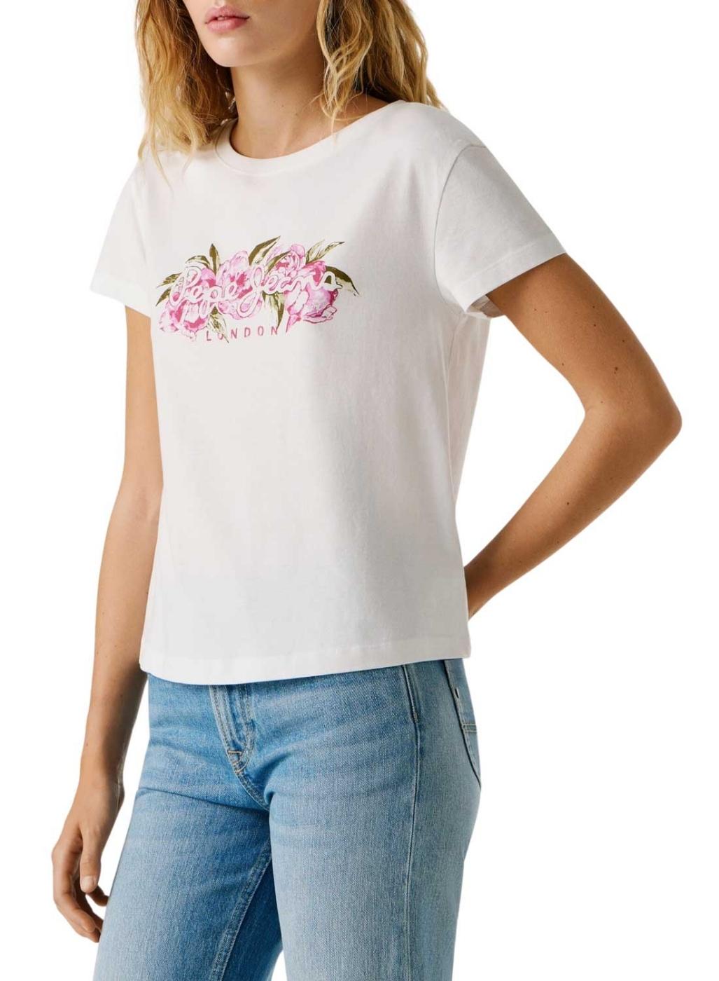 Camiseta Pepe Jeans Mahina blanco para mujer