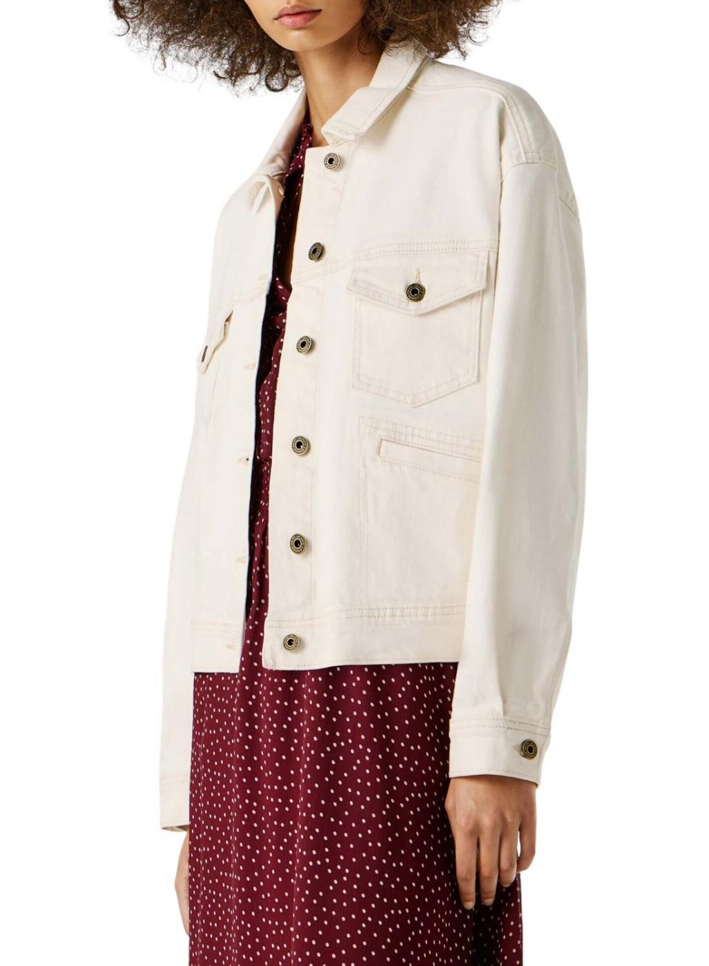 Cazadora vaquera Pepe Jeans relaxed blanco para mujer