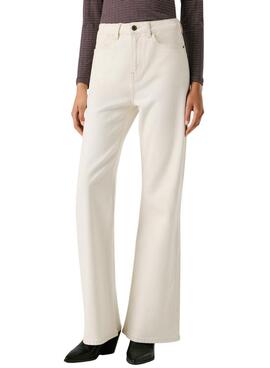 Pantalón vaquero Pepe Jeans Willa blanco para mujer