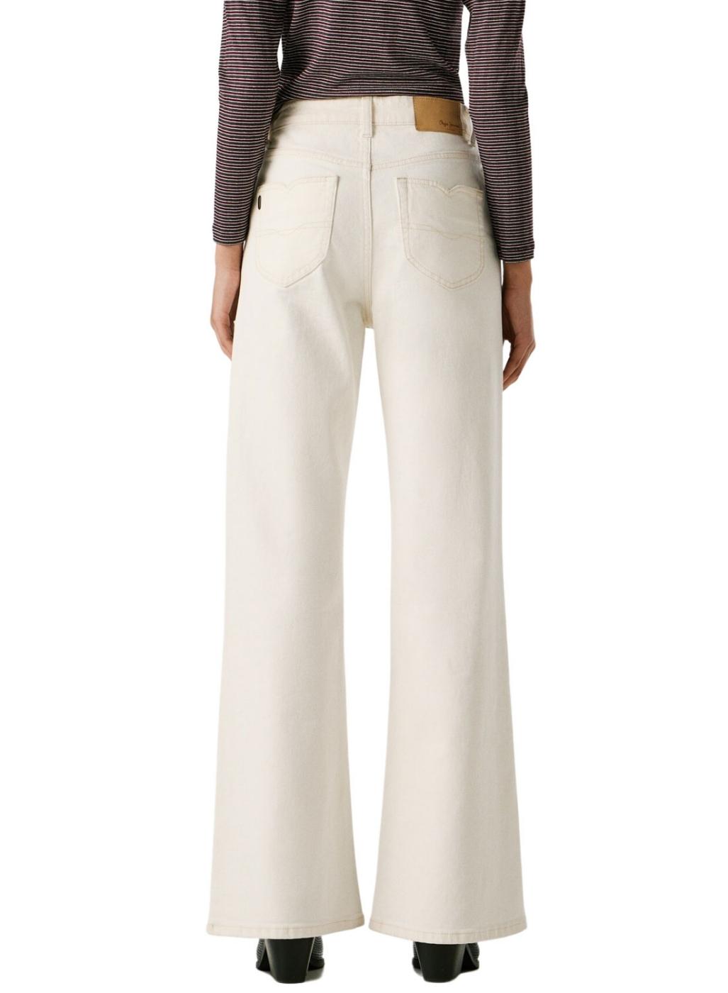 Pantalón vaquero Pepe Jeans Willa blanco para mujer