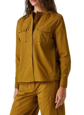 Camisa Pepe Jeans Angy mostaza para mujer
