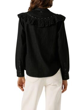 Camisa vaquera Pepe Jeans Katia negro para mujer