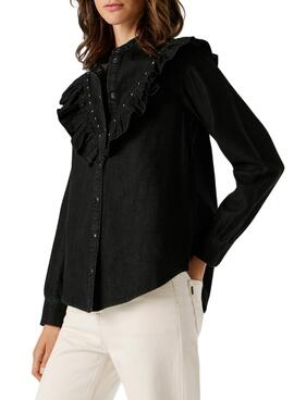 Camisa vaquera Pepe Jeans Katia negro para mujer