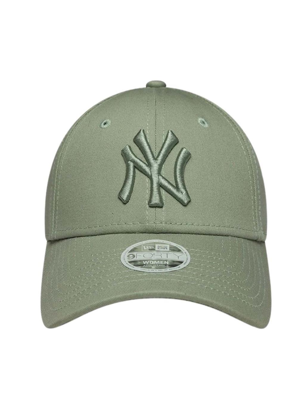 Gorra New Era MLB League Essential New York Yankees 9FORTY verde para mujer