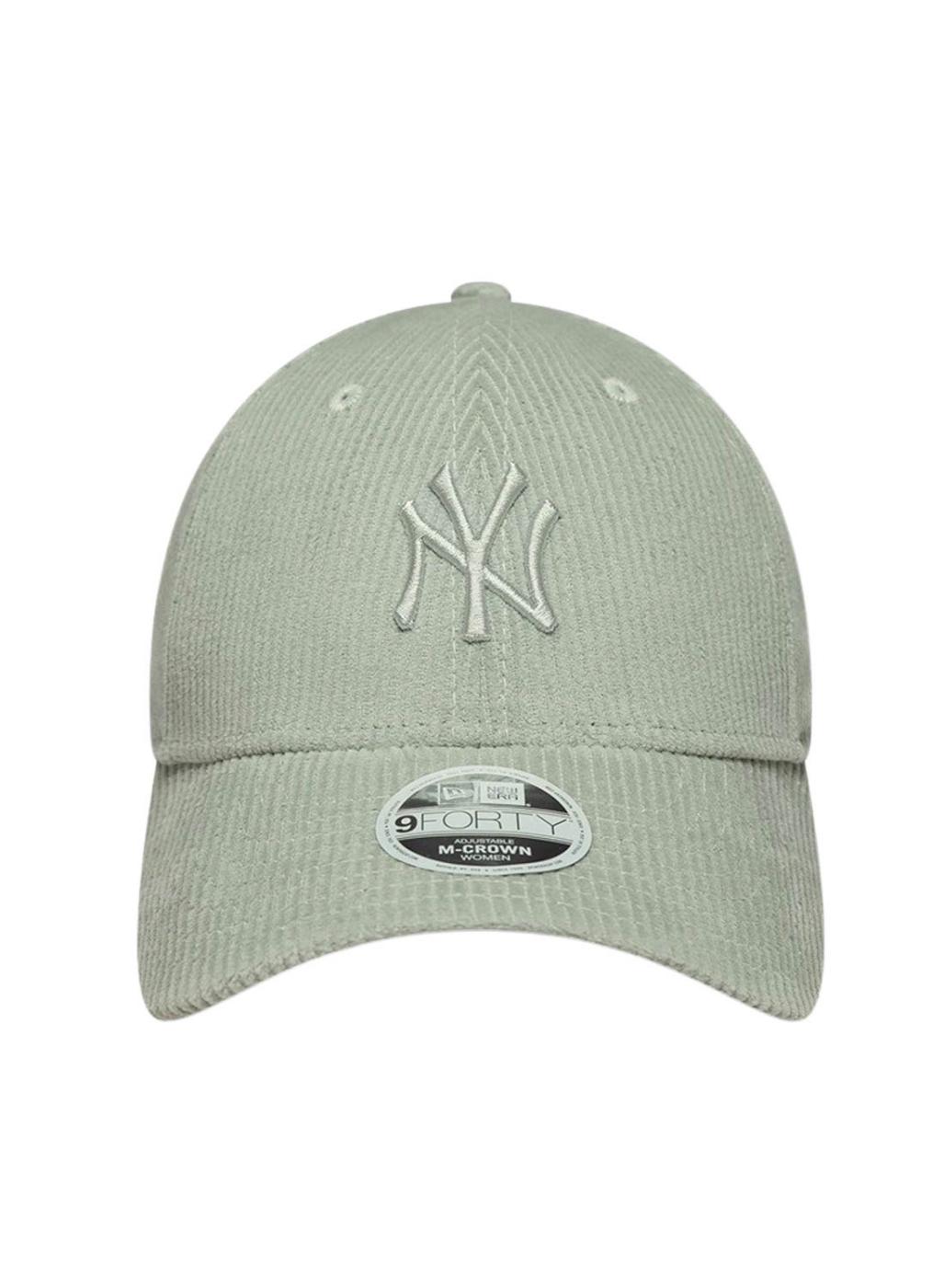 Gorra New Era Cord New York Yankees 9FORTY verde claro para mujer
