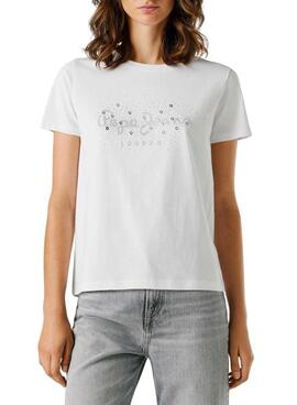Camiseta Pepe Jeans Brady blanco para mujer