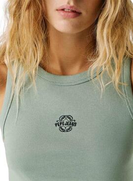 Tank Top Pepe Jeans Phoenix verde para mujer
