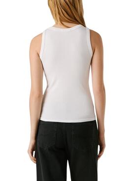 Tank Top Pepe Jeans Phoenix blanco para mujer