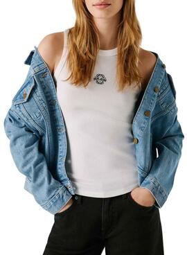 Tank Top Pepe Jeans Phoenix blanco para mujer