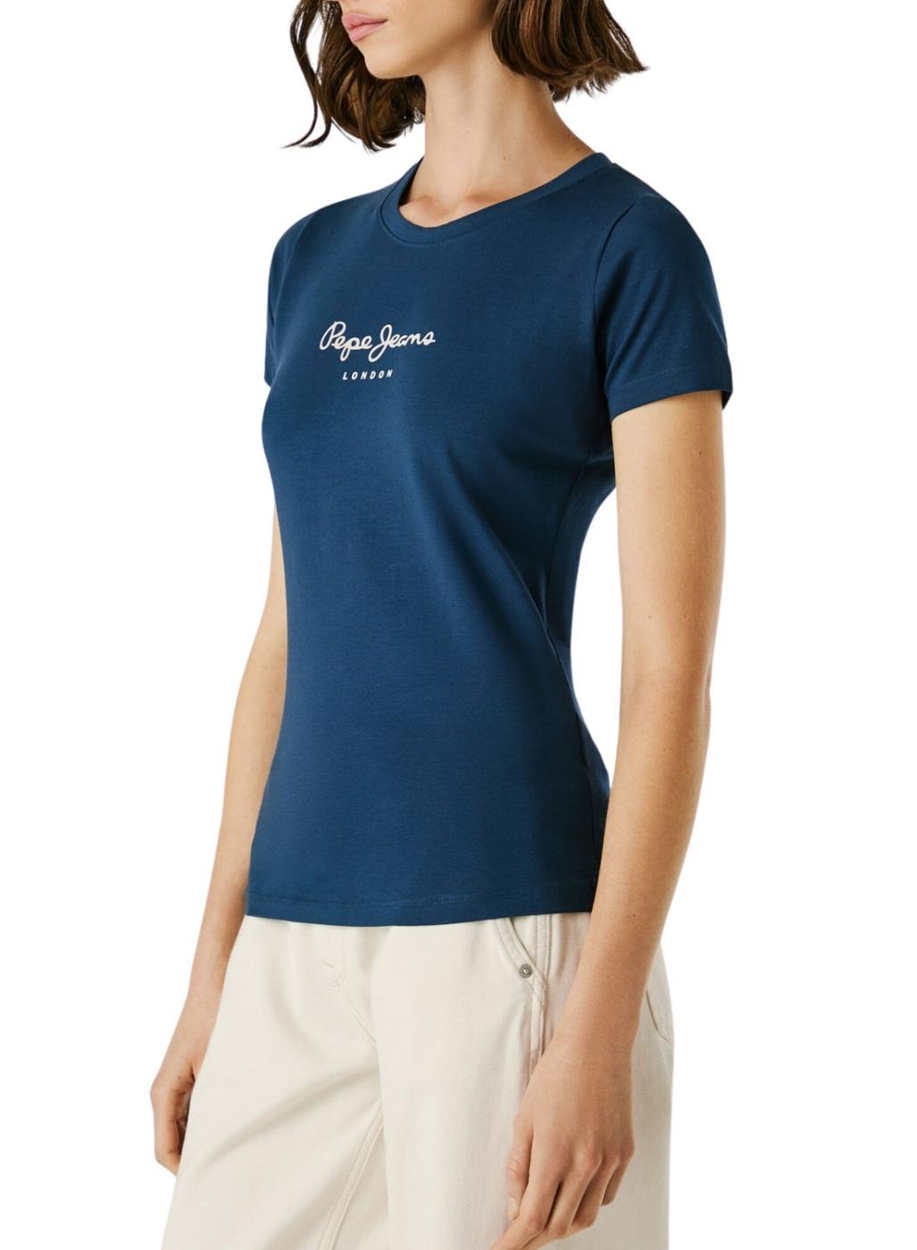 Camiseta Pepe Jeans Virginia azul para mujer