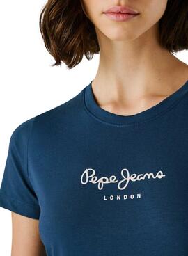 Camiseta Pepe Jeans Virginia azul para mujer