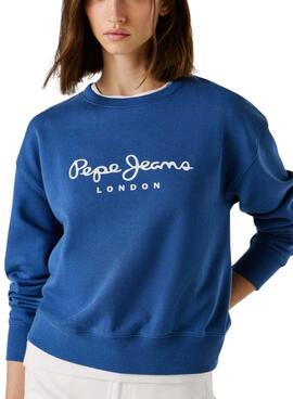 Sudadera Pepe Jeans Maty azulón para mujer