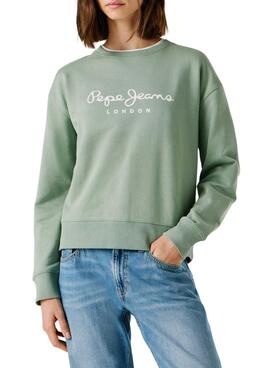 Sudadera Pepe Jeans Maty verde para mujer