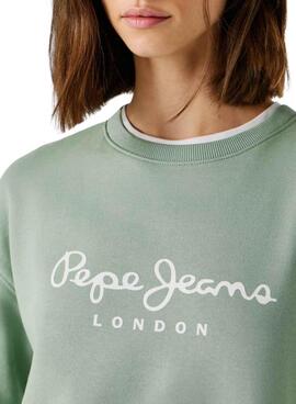 Sudadera Pepe Jeans Maty verde para mujer