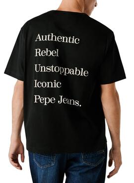 Camiseta Pepe Jeans Garret negro para hombre