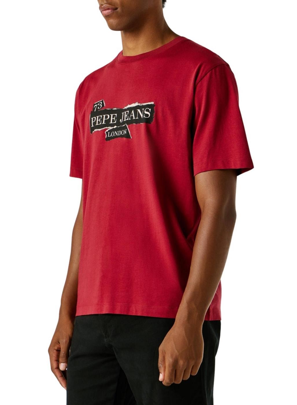 Camiseta Pepe Jeans Griffin rojo para hombre